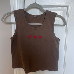 Brandy Melville John Galt brown tank top